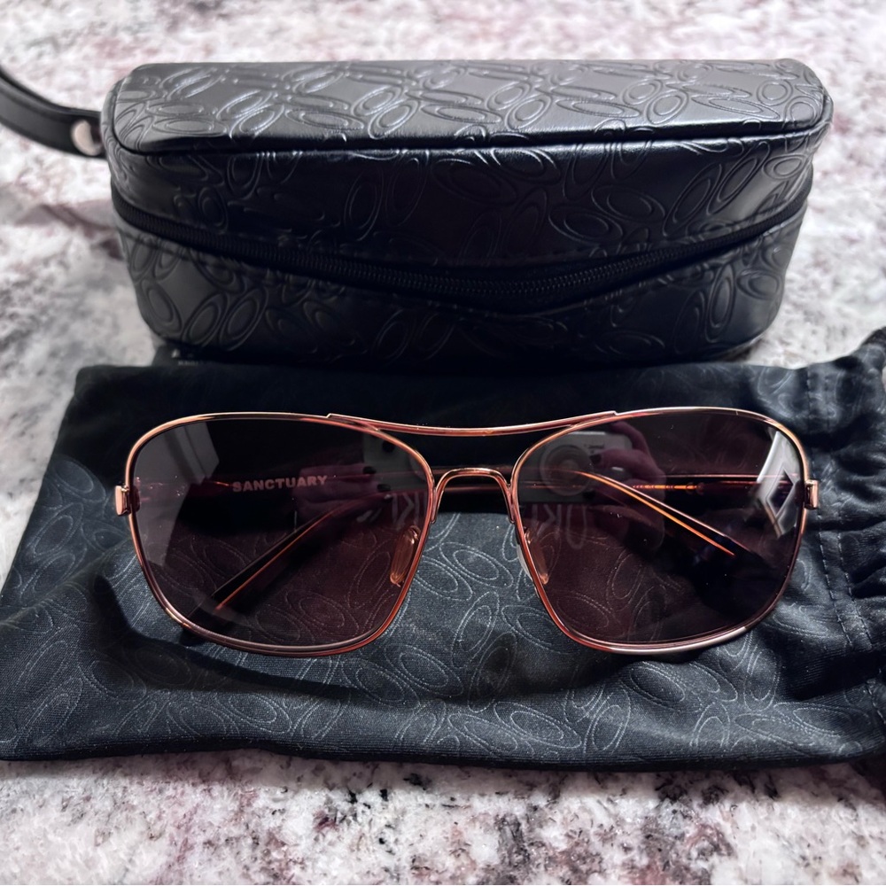 Oakley Women's Sunglasses - Rose Gold Frame with Black Lenses